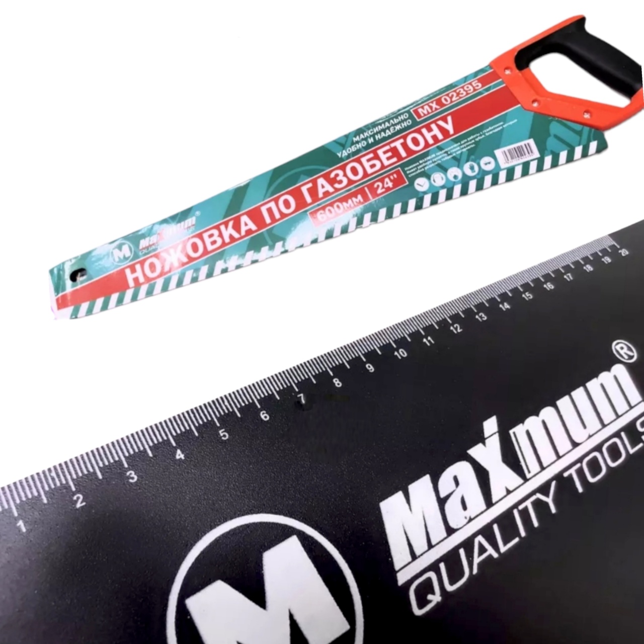 пила по газобетону 600 мм, 24", 1724, с пластиковой прорезиненной рукояткой, "maximum" mx 02395 оптом